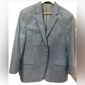 Men's saddlebred baby blue sport coat 40s